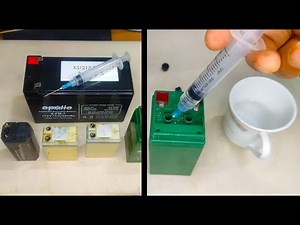 Change Old Battery Acid || Fix / Recover Recondition Dead Lead Acid Battery & Top up Distilled Water