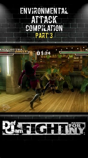 Environmental Attack (K.O.) Compilation - Def Jam: Fight for NY Part 3