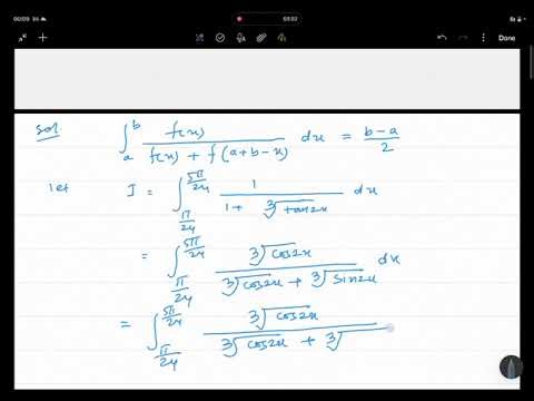 JEE MAIN 2026 . Problem based on the property of definite integral.