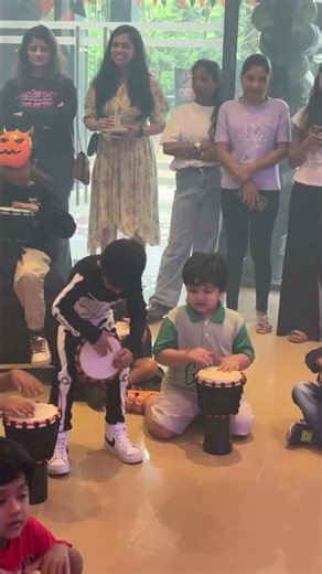 👉 Kid vs Pro Drummer! 🥁 Birthday Drum Battle 🎉 #youtubeshorts #drumcircle