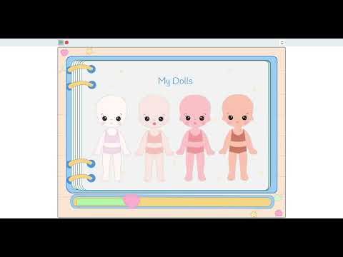 Scratch Doll Dress Up 🌸 Pastelia Doll Animation