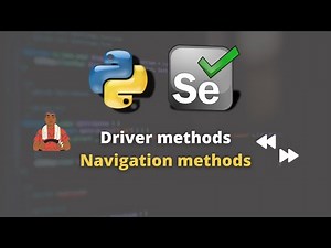 #10 Driver methods | Selenium | Python