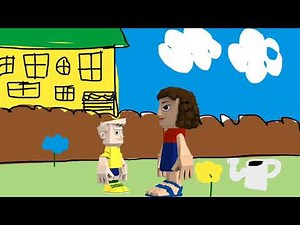 Caillou pinches Rosie and gets grounded