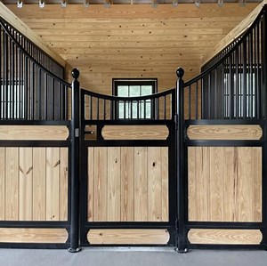 [Hot Item] DIY Horse Gate Powder Coated Horse Box Stall Fronts Horse Barn Modular Horse Stall Stables