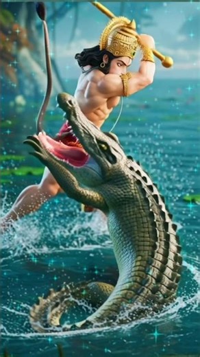 Hanuman Ji Ka Chamatkari Itihas 🚩 | 16K Ultra HD Story Video | #shots #hanumanchalisa #bhaktishorts