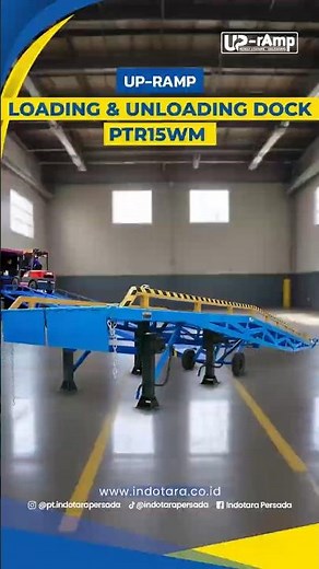 DELIVERY UP-RAMP MOBILE LOADING & UNLOADING DOCK PTR15WM MENUJU PT. ACCESS WORLD LOGISTICS INDONESIA