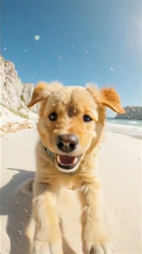 Cute Puppy Running in Slow Motion | Adorable Dog Video Shorts #shorts #cutedog #funnyanimal #funny