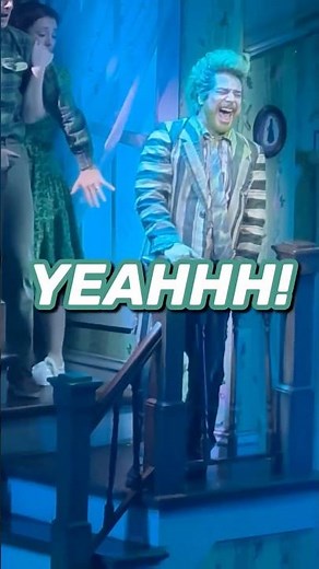 Now get in the attic! 🪲- Beetlejuice Musical Broadway - Justin Collette