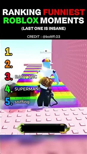 RANKING FUNNIEST ROBLOX MOMENTS #shorts #roblox #robloxshorts #funny