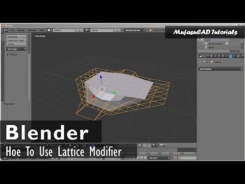 Blender Lattice Modifier Tutorial