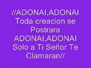ADONAI CON LETRA