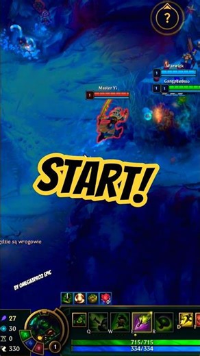 INVISIBLE TEEMO & WW & GANGPLANK DESTROY MASTER YI?! 😱 FIRST BLOOD AT 0:55🔥#leagueoflegends#esports