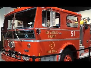 Los Angeles County Fire -LA County Fire Museum in Bellflower with Emergency Engine 51 TV Show Series