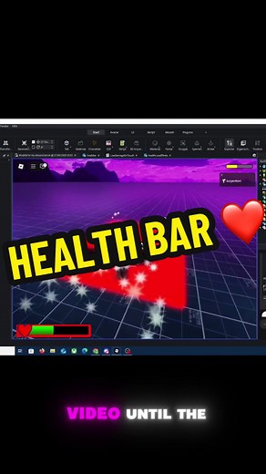 Need Help? Open a Ticket 🎟️ in our discord server for help :)#fy #viral #FreeModel #RobloxStudio #HealthBar