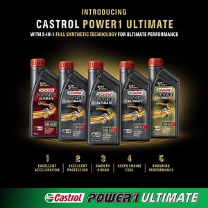 Introducing Castrol POWER1 ULTIMATE with 5-in-1 Full Synthetic Technology for ultimate performance. #CastrolPOWER1ULTIMATE #PerformanceThatSurprises #UltimatePerformance #ExperienceCastrolPOWER #Castrol #POWER1 #Acceleration #Accelerate #EngineOil #10W40 #10W50 #15W50 #20W50 #5W40 #BikersOfIndia #Motorcycle #BikerLife | Castrol