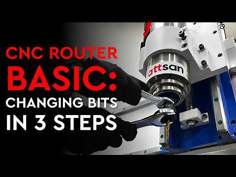 CNC Router Guide: How to Use Collet to Change Bits
