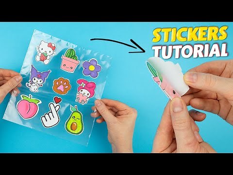 DIY Cute Stickers Craft - Kuromi, My Melody, Cinnamoroll