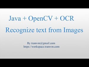 How to recognize text from image with Java OpenCv OCR