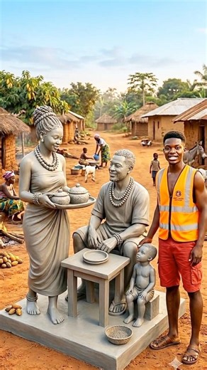 The Love of a Family Is Life’s Greatest Blessing | Cement Sculpture Art