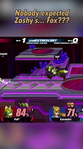 Zashy SURPRISES EVERYONE with her FOX #ssf2 #fox #supersmashflash2 #supersmashflash #melee