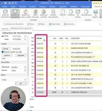 8- VER MOVIMIENTOS DE UNA CUENTA #contasol #contabilidad #manu_economia #administrativo #libromayor