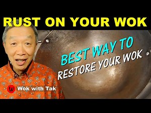 How to rescue a RUSTED CARBON STEEL WOK and make it like new again
