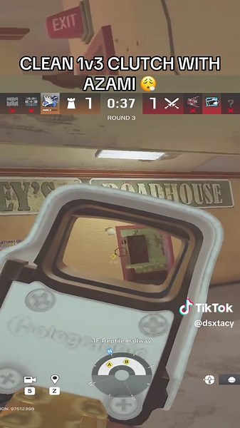 CLEAN 1v3 CLUTCH WITH AZAMI in Rainbow Six Siege