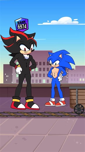 When Shadow and Sonic guess the character singing in the box to level up their rank!