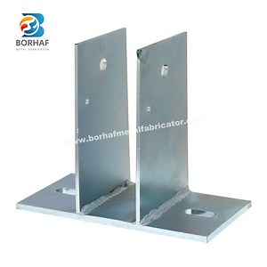 [Hot Item] Galvanized Customized Bolt Down U Post Support Base Plate Anchor Bracket