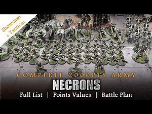NECRONS 10th Edition 2000pts List Warhammer 40K Complete Army Showcase + Tactics