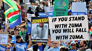 Video. Protesters call for Zuma to go in South Africa