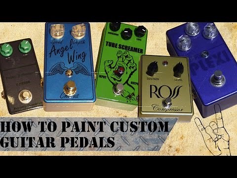 How to paint and design your own custom guitar pedal! - DIY