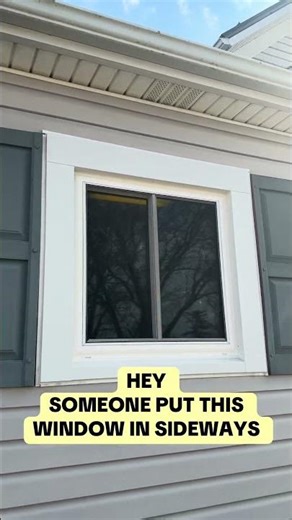 Looks a little funny to me... #windows #sideways #homeimprovement #ohio