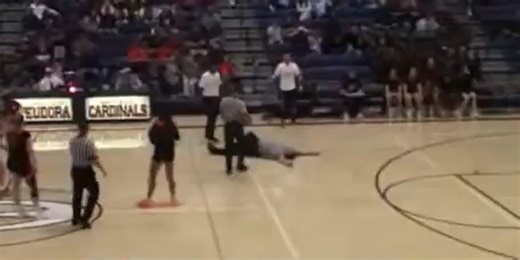 WATCH: Kansas referee takes leave after viral incident during girls basketball game
