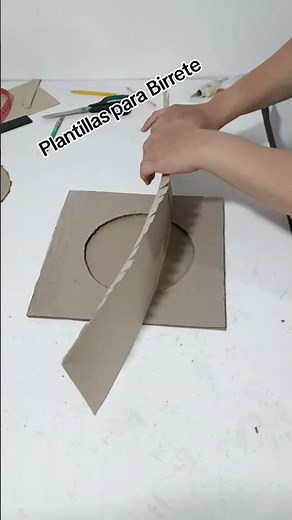 cómo hacer plantillas para Birrete #manualidades #diy #hechoamano