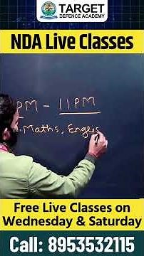 Free Live Classes for NDA 1 2026 Exam | NDA Exam Preparation 2026 | Best NDA Coaching in India