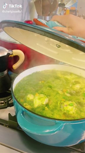 My my favorite Peruvian soup!! This Aguadito De Pollo (Peruvian Chicken Soup) recipe is easy to make, and full of the best fresh and delicious flavors, including lots and lots of cilantro!
