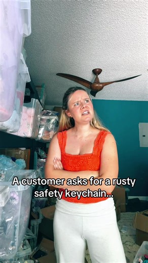 Hoping this was worth a risk! I’ve never done a keychain in the color rust! #fyp #fypシ゚viral #rusty #risk #customerserviceproblems