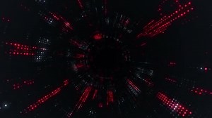 Abstract Technology Background Animation Electric Signal Particles Lights Animation Seamless