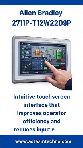 Allen Bradley PanelView Plus 7 Performance 2711P-T12W22D9P #shorts #tech #reels #solution #hmi