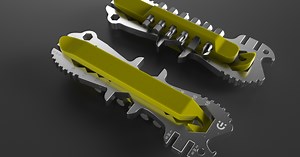 Ultimate Bike Tool carries over two dozen tools in a small, flat package