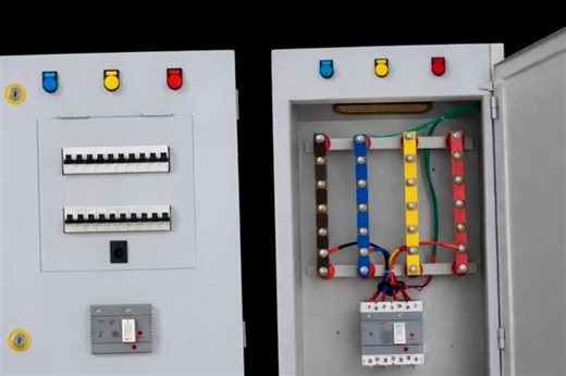 Secure Electricals on Instagram: "⚡ Powerful 3-Phase Distribution Control Panel by Secure Electricals ⚡ Engineered for reliability and safety, this heavy-duty 3-Phase control panel ensures smooth power distribution for industries, commercial buildings, and large projects. Clean wiring, color-coded busbars, and premium breakers guarantee long life with zero compromise on protection. 🔹 High-quality MCCB & MCB protection 🔹 Strong copper busbar system 🔹 Clear phase indication (R-Y-B) 🔹 Durable p