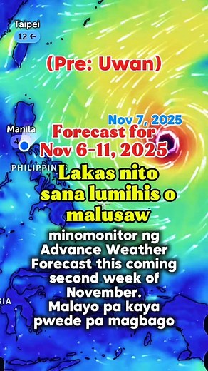 206K views · 1K reactions | Advance weather forecast for this coming second week of November 2025. pwede pa po yan mabago  #PAGASAWeatherUpdate #WeatherUpdate #NewsUpdate #bagyo | Team Tatlong Kulay | Facebook