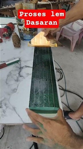 Proses Lem Dasaran #carpenter #woodworking #diy