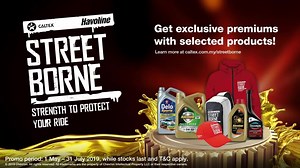 Get exclusive premiums with selected products! Rule the streets in style and keep your engine at peak performance with our range of engine oils and fuel system cleaners. | Caltex Malaysia