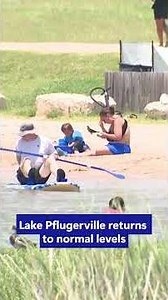 Lake Pflugerville returns to normal levels