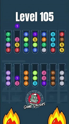 Solve Level 105 - Ball Sort Candy Sort Puzzle Game - Game Saviors