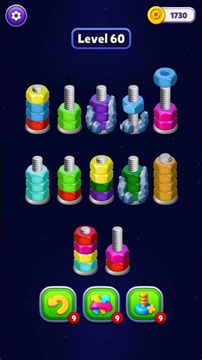 Nut Sort 3D | Level 60