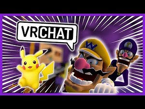 Waluigi & Wario Meet PIKACHU (VR Chat)