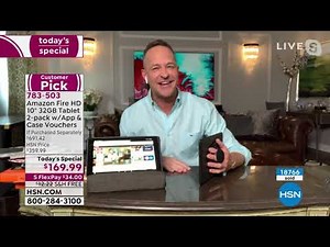 Amazon Fire HD 10" 32GB Tablet Bundle 2pack w/App and Ca...